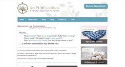 Desktop Screenshot of livepurenutrition.com